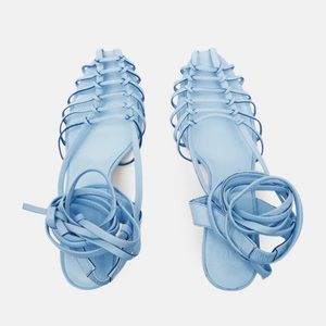 Maryam Nassir Zadeh Baby Blue Maribel Sandal Sz. 8